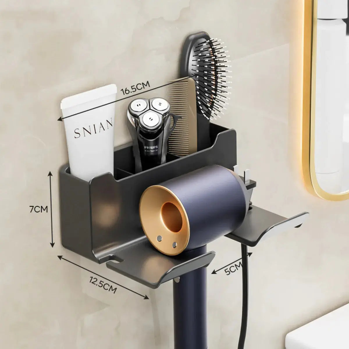 Wall-mounted Hair Dryer Bracket