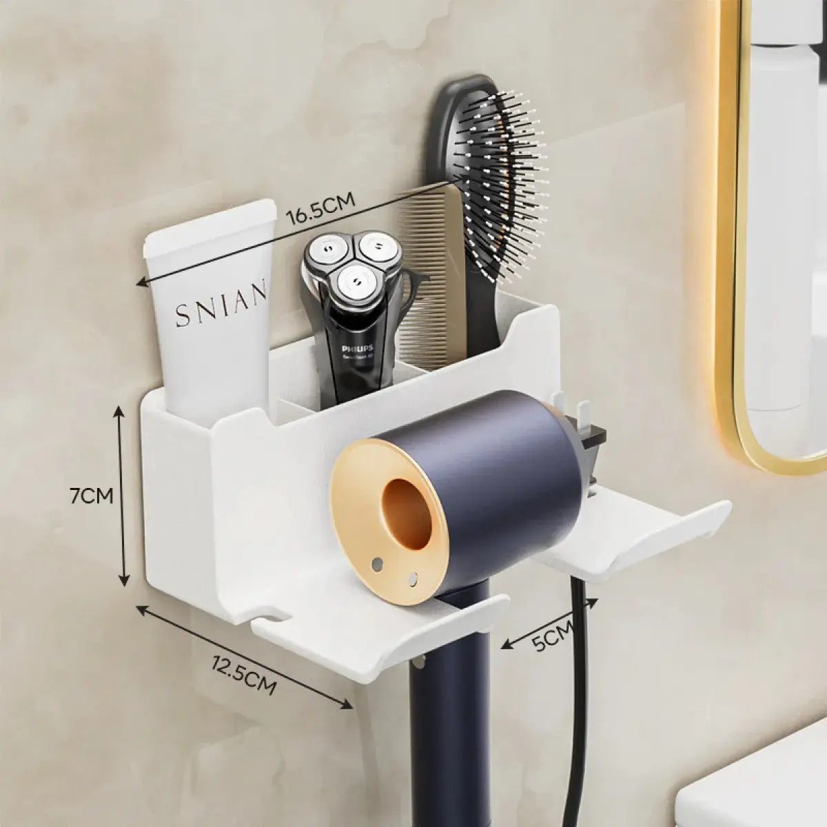 Wall-mounted Hair Dryer Bracket