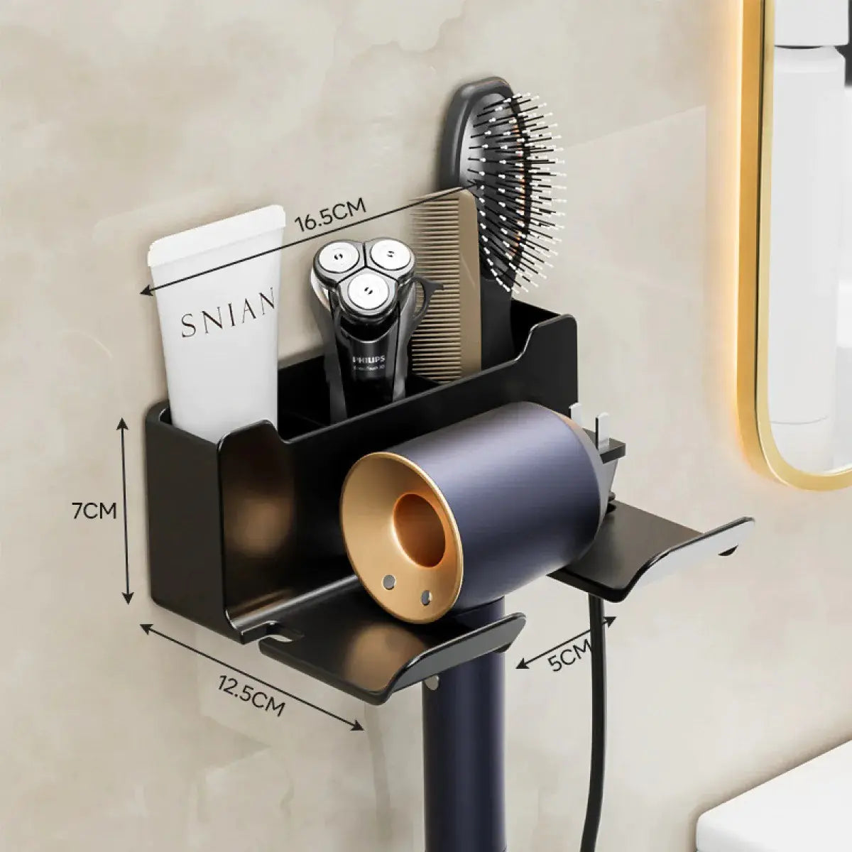 Wall-mounted Hair Dryer Bracket