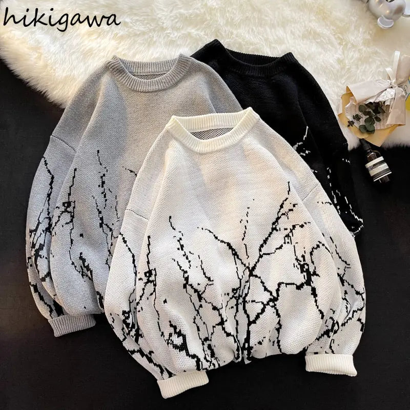 Women's Vintage Harajuku Oversized Sweater