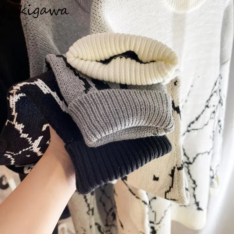 Women's Vintage Harajuku Oversized Sweater