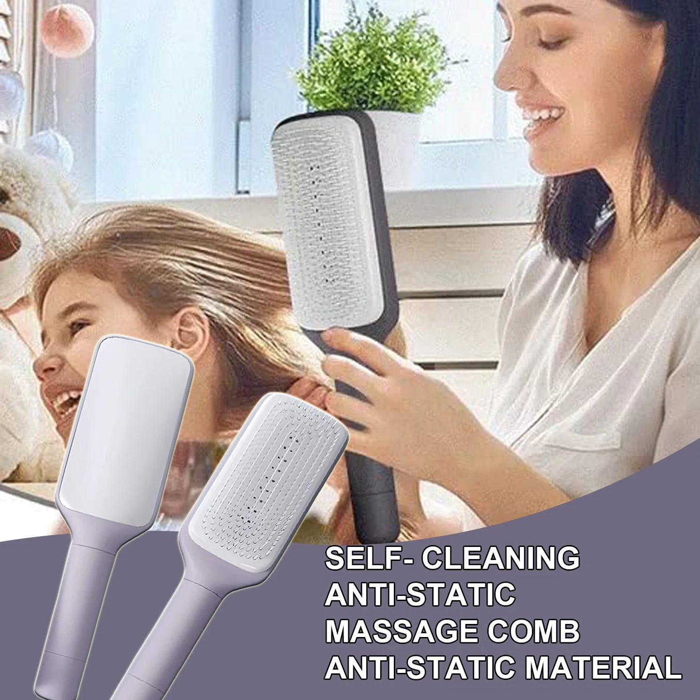 4 In 1 Self Cleaning Brush