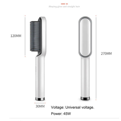 Electric Heated Hair Straightener Brush